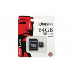 Карта памяти Kingstone MicroSD 64Gb (SD adapter) Class 10 UHS-I